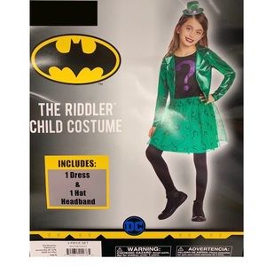 NEW Batman Dress up Halloween The Riddler Girl's